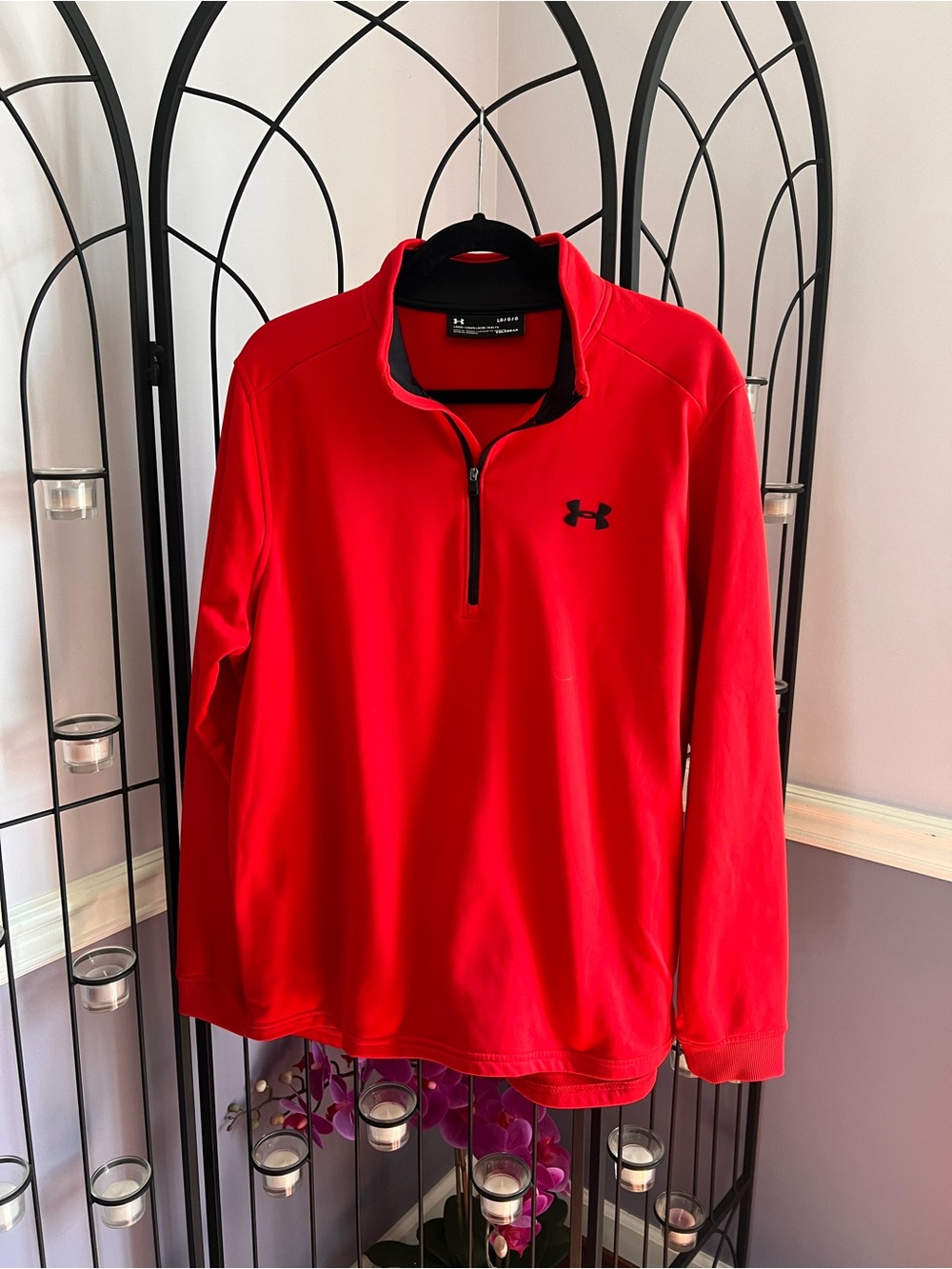Under Armour Men's Red Half-Zip Performance Jacket
